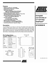 DataSheet AT45DB081B pdf